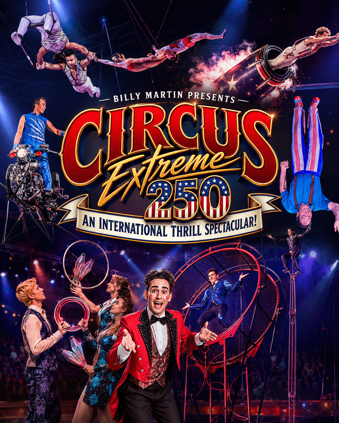Billy Martin Presents Circus Extreme 250 — October 9–11 at LECOM Event Center